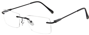Men Urban Eyeglasses : Emi - Black - SpecSMART Eye Clinic (Diagonal View)